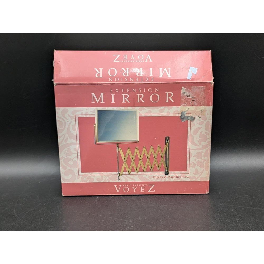Vintage Paris Presents Voyez Extension Cosmetic Mirror 1992 NIB